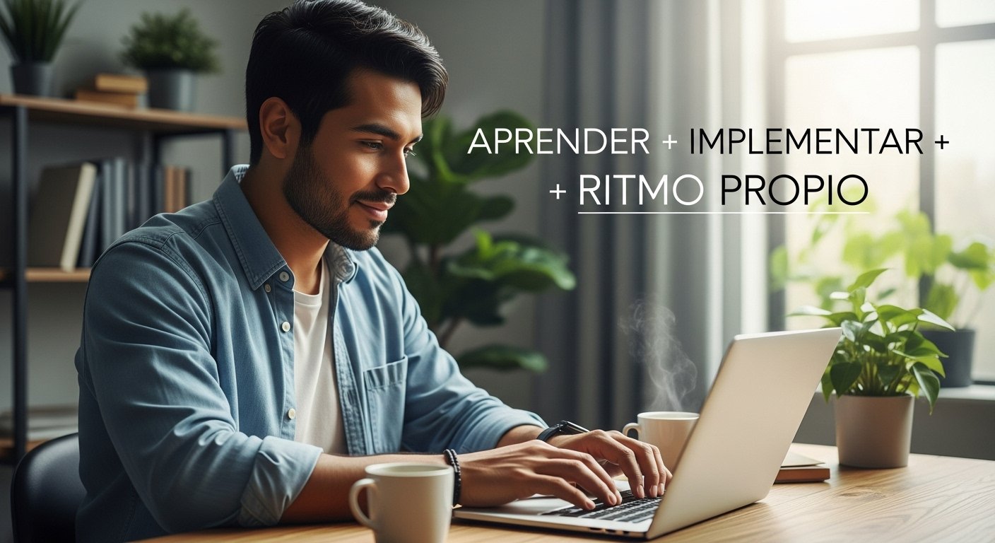 Aprender + Implementar + Ritmo Propio: el trinomio ganador de la educación en línea moderna…